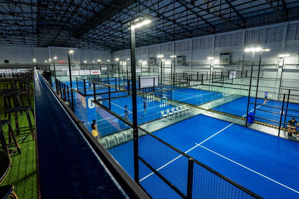 Baan Padel courts, upper deck view
